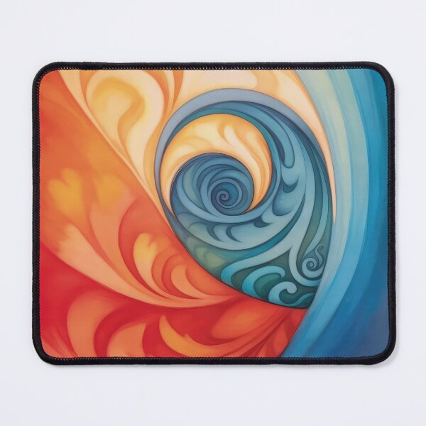 Item preview, Colorful Māori Art, Māori Koru, Nautilus Shell, Māori Tattoo, Golden Ratio, New Zealand Art, NZ Art designed and sold by Uncommon Cents.