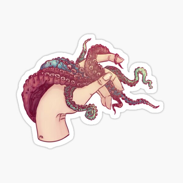 Hand Study No.3 // The Octopus One Sticker