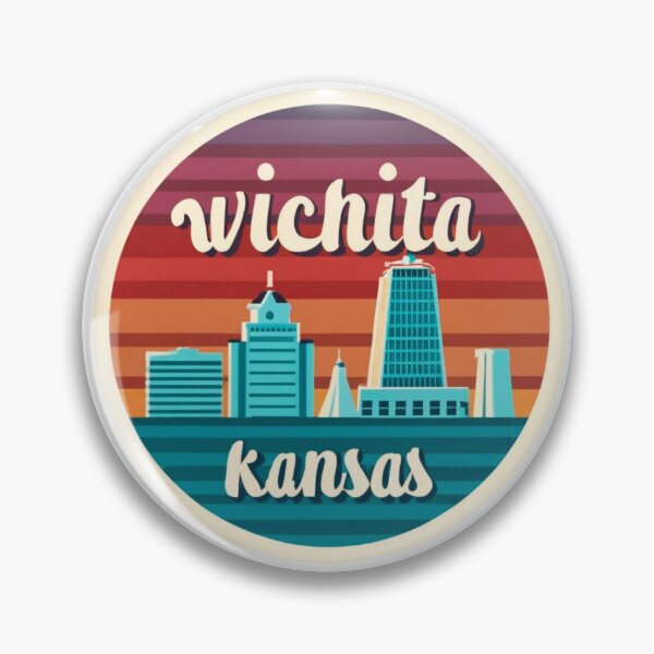 Item preview, Wichita, KS | City Drawing Style 3 designed and sold by CircinusStore.