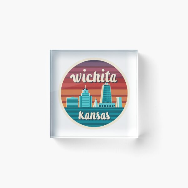 Item preview, Wichita, KS | City Drawing Style 3 designed and sold by CircinusStore.