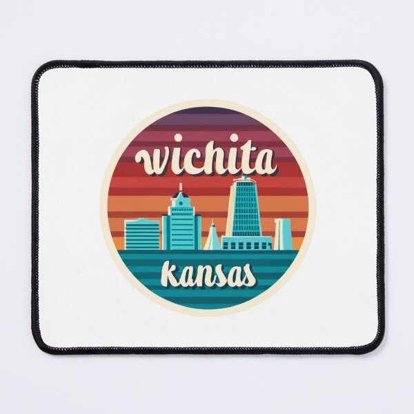 Item preview, Wichita, KS | City Drawing Style 3 designed and sold by CircinusStore.