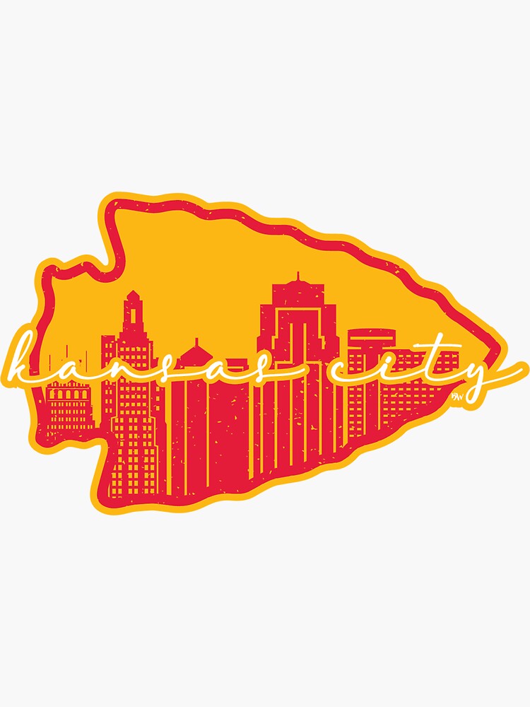 KC Football Skyline Sticker