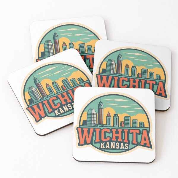 Item preview, Wichita, KS | City Drawing Style 4 designed and sold by CircinusStore.