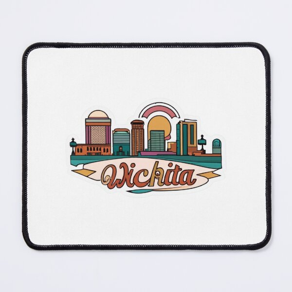 Item preview, Wichita, KS | City Drawing Style 5 designed and sold by CircinusStore.