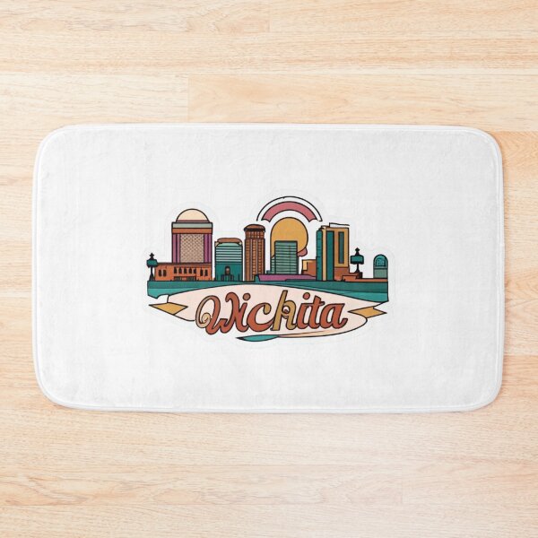 Item preview, Wichita, KS | City Drawing Style 5 designed and sold by CircinusStore.