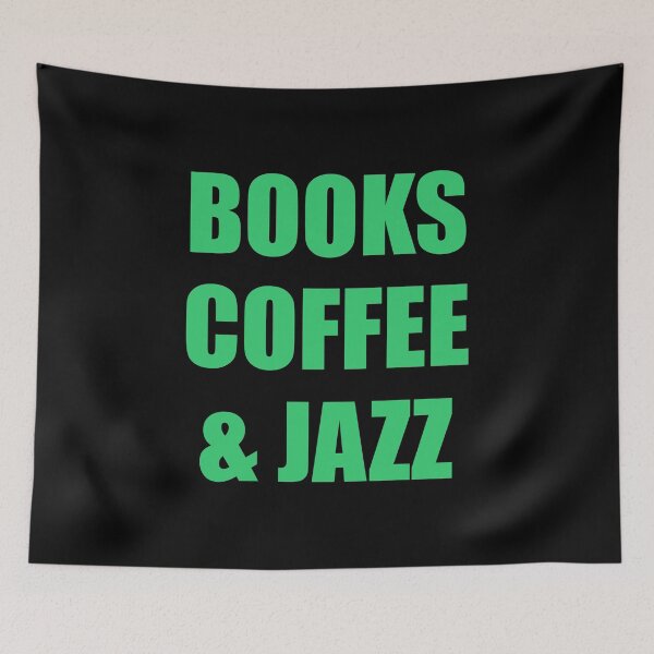 Item preview, Books coffee and Jazz  designed and sold by Inspirationmotivation.