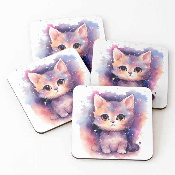 Item preview, Cute kitten adventures in the galaxy designed and sold by MeawExoplanet.