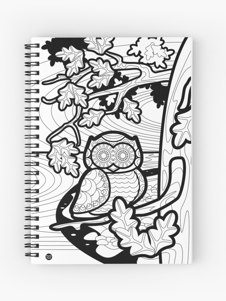 Thumbnail 1 of 3, Journal, Monisms Number 4, Owl in Tree designed and sold by PaolaOpal.
