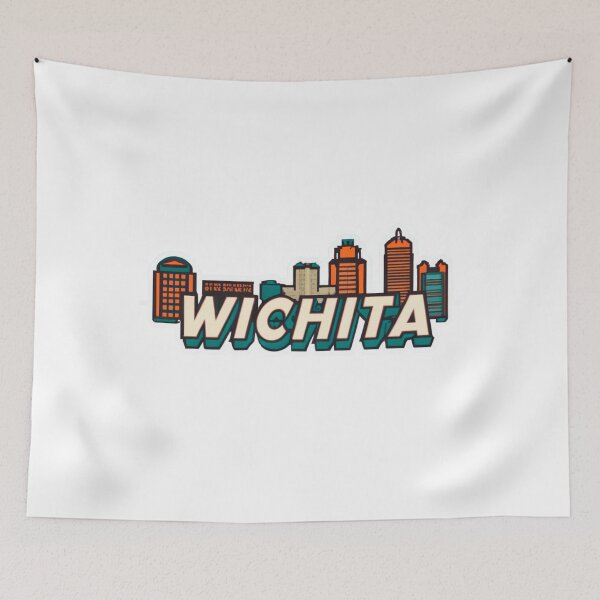 Item preview, Wichita, KS | City Drawing Style 7 designed and sold by CircinusStore.