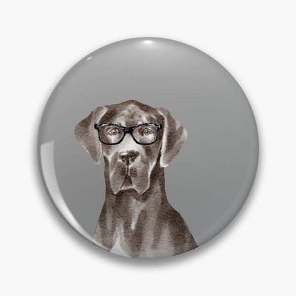 Item preview, Black Great Dane Dog With Glasses  designed and sold by beastieboutique.