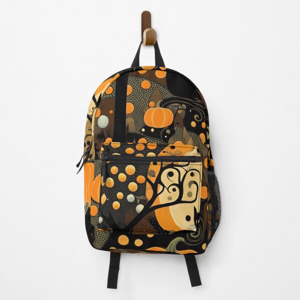 Item preview, Cute Halloween town with a black cat and pumpkins designed and sold by 4Seasons.
