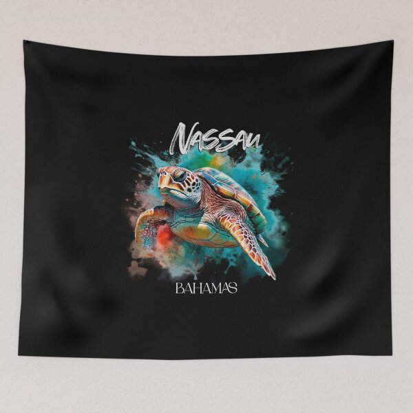 Item preview, Bahamas Seat Turtle Bahamian Flag Beach Great Shark Creek designed and sold by smartrocket.