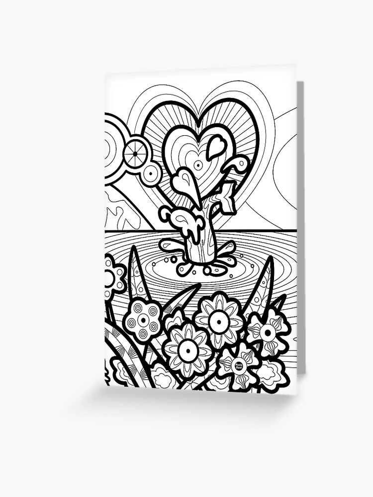 Thumbnail 1 of 2, Greeting Card, Monisms Number 3, Whale with Heart designed and sold by PaolaOpal.