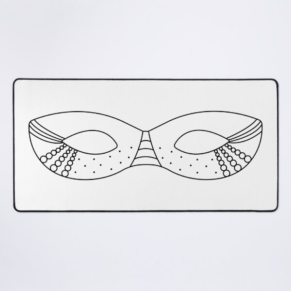 Item preview, Black line masquerade mask designed and sold by OM-lova.