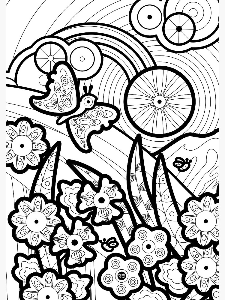 Thumbnail 3 of 3, Journal, Monisms Number 1, Butterfly with Flowers designed and sold by PaolaOpal.