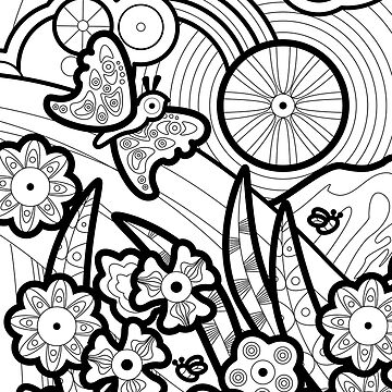 Artwork thumbnail, Monisms Number 1, Butterfly with Flowers by PaolaOpal