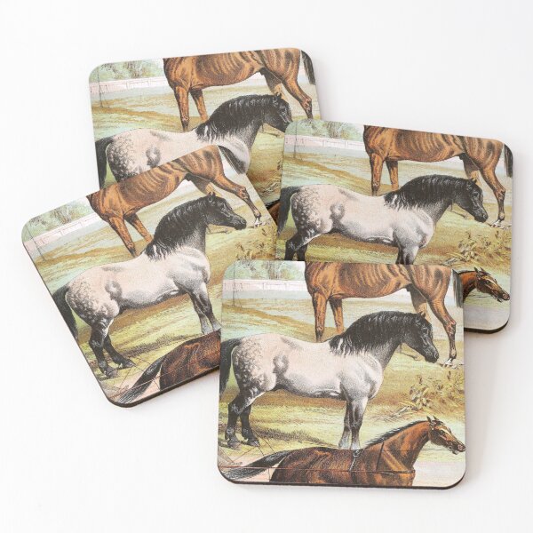 Item preview, Clydesdale Cart and Trotting Horses Vintage Chromolithograph by Hugh Craig Painting Animal Lover Gift designed and sold by ElegantTeaTime.