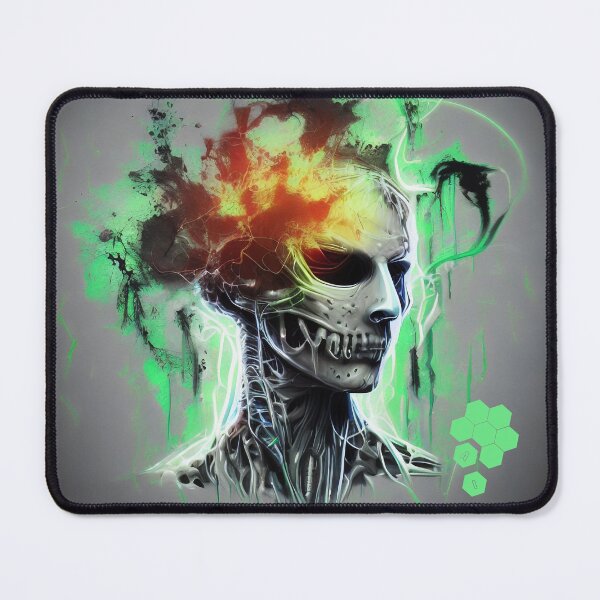 Item preview, Cybernetic Enigma: Lime Green Nebula designed and sold by AwakenedAlchemy9.