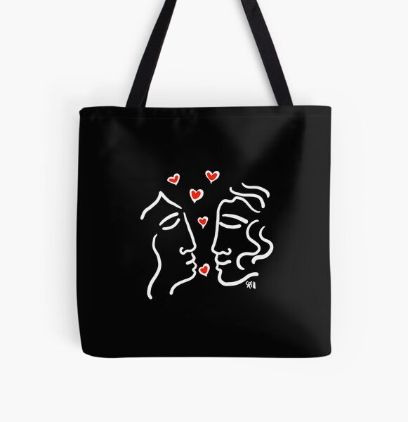 Love All Over Print Tote Bag