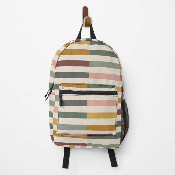 Item preview, Horizontal Stripes Yellow Green Pink Maroon designed and sold by FAROSSTUDIO.