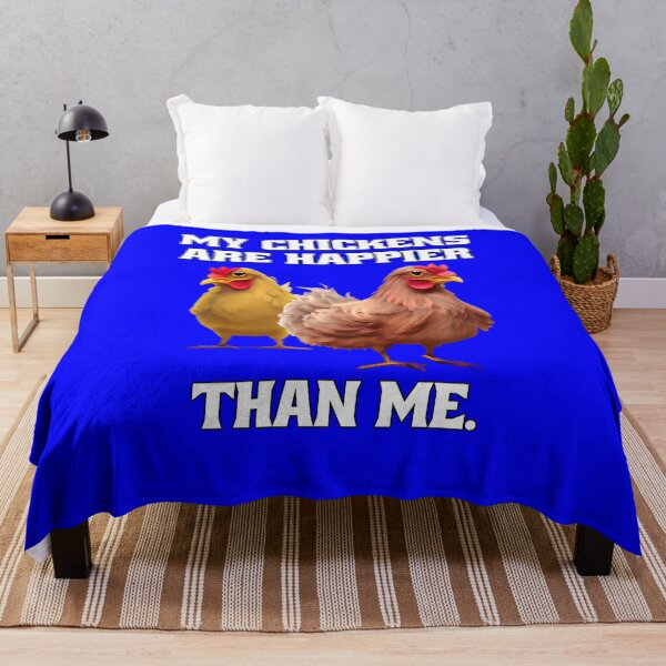 Item preview, Funny Chicken Farmer Humor My Chickens Are Happier Than Me designed and sold by fantasticdesign.