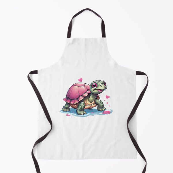 Item preview, Little pink turtle surrounded by pink hearts designed and sold by ExtraSilver.