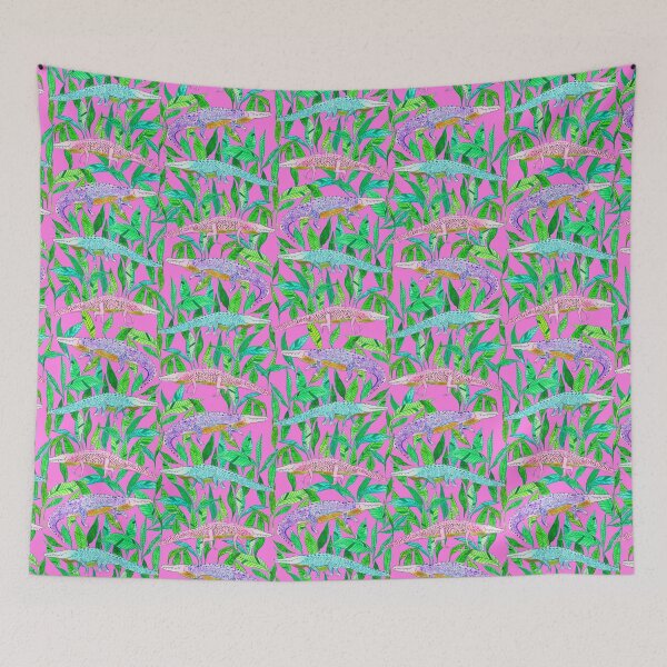 Item preview, Alligators - Fuchsia designed and sold by natalievmason.