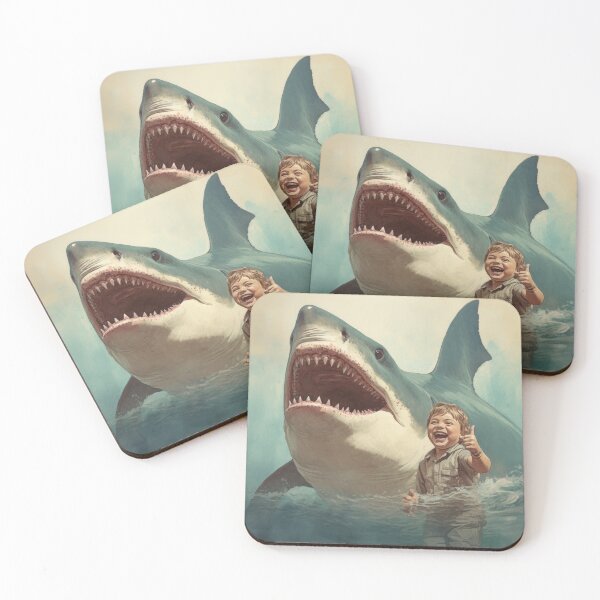 Item preview, baby taking selfie with shark designed and sold by Extraordinarym.