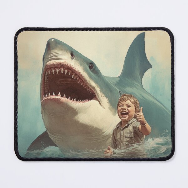 Item preview, baby taking selfie with shark designed and sold by Extraordinarym.