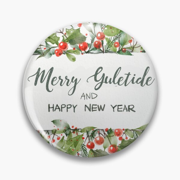 Item preview, Merry Yuletide & Happy New Year designed and sold by TempleCatWear.