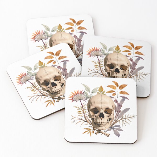 Item preview, bone and botany skull version designed and sold by PasindhuW.