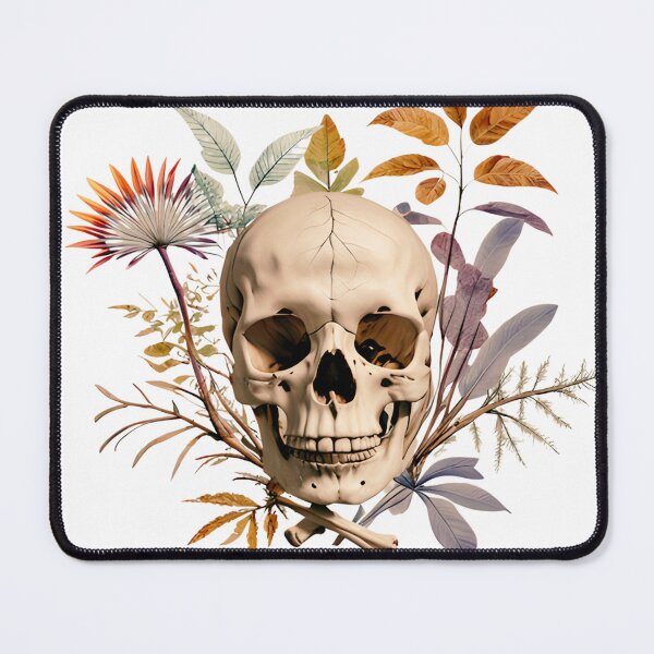 Item preview, bone and botany skull version designed and sold by PasindhuW.