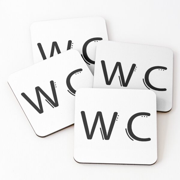 Item preview, Black line icon of toilet, original wc sign designed and sold by OM-lova.