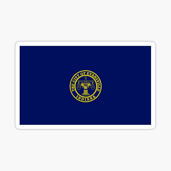 Item preview, Flag of Evansville, Indiana designed and sold by PZAndrews.