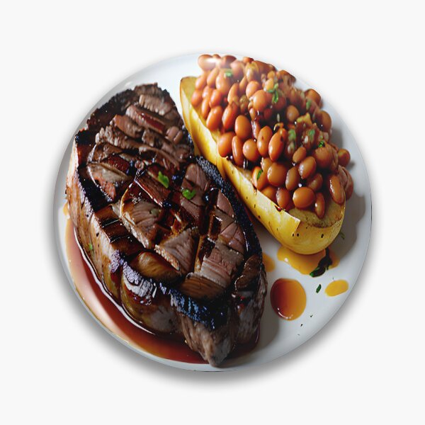 Item preview, Grilled Steak Baked Potato and Beans designed and sold by KoliBabb.