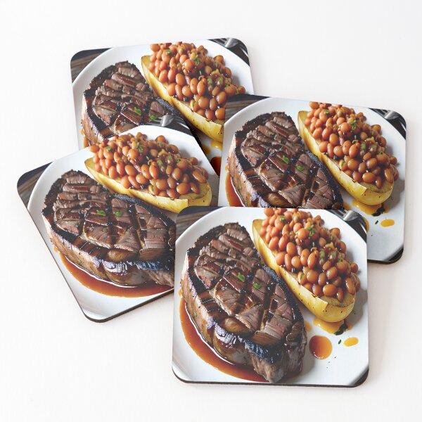 Item preview, Grilled Steak Baked Potato and Beans designed and sold by KoliBabb.