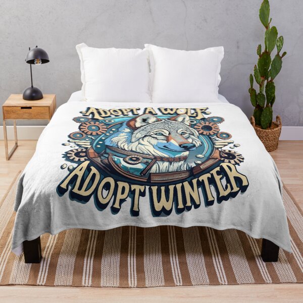 Item preview, Adopt A Wolf Adopt Winter designed and sold by QUOTABLE STICKERS.