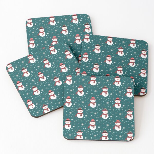 Item preview, Red and Green Cute Snowman, Composite Overlay Pattern #5 designed and sold by ARTficiallyAnon.