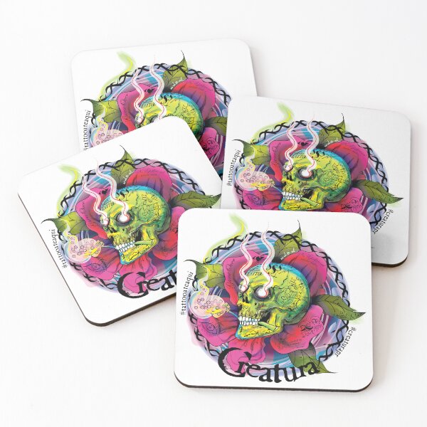 Item preview, skull smoking pistil creaturapr designed and sold by Creatura Artwork Studio.