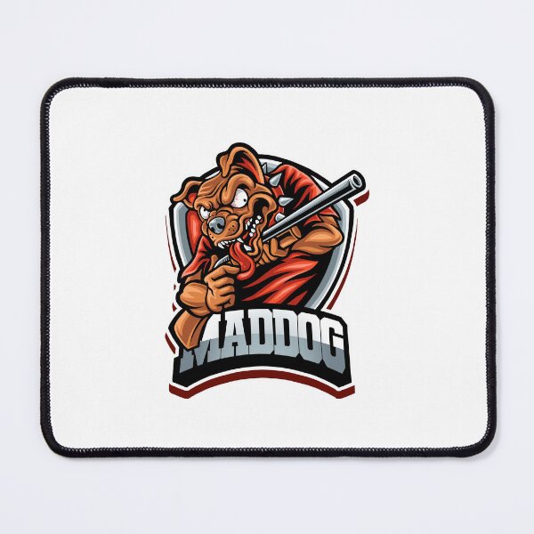 Item preview, Mad dog with gun, funny dog with gun, mad dog gun designed and sold by GreyStanzione1.