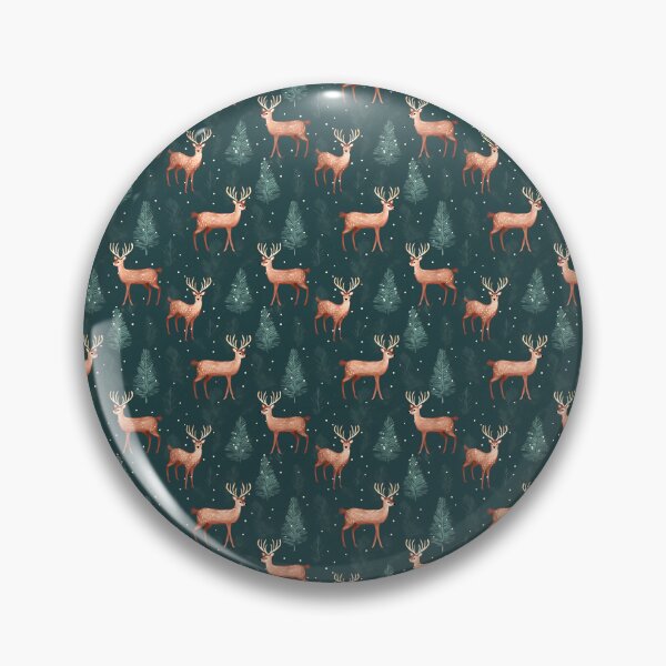 Item preview, Red and Green Cute Reindeer, Composite Overlay Pattern #1 designed and sold by ARTficiallyAnon.