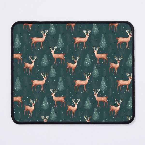 Item preview, Red and Green Cute Reindeer, Composite Overlay Pattern #1 designed and sold by ARTficiallyAnon.