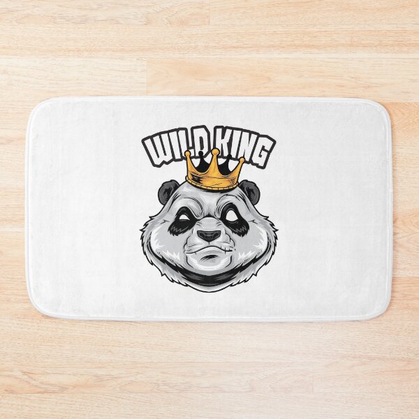 Item preview, King panda, panda face with crown, wild king panda head designed and sold by GreyStanzione1.