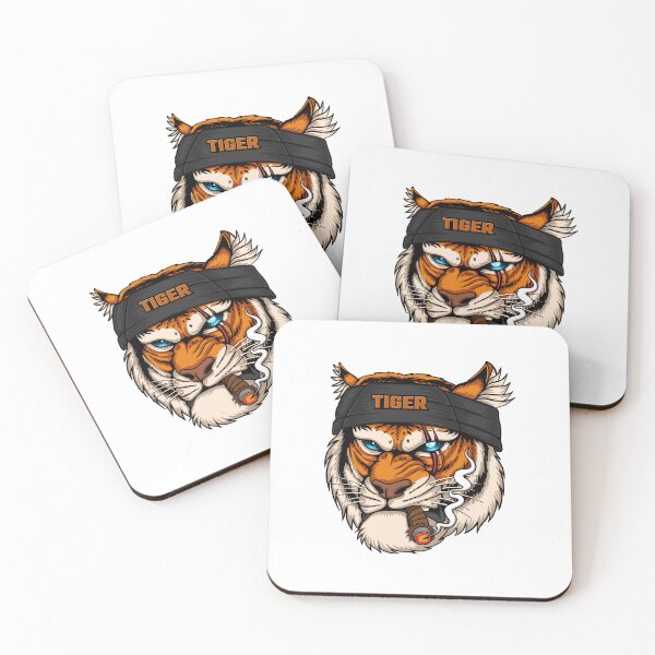 Item preview, Smoky tiger head, tiger hat smoking, tiger cool designed and sold by GreyStanzione1.