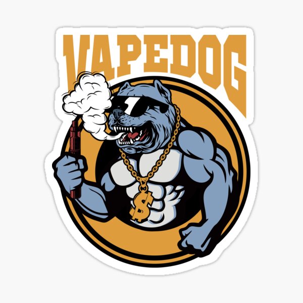 Vape Dog Smoking Stickers for Sale