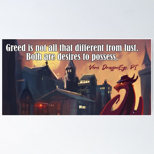 Vern on Greed Poster