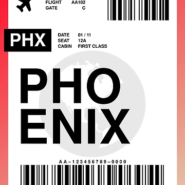 Artwork thumbnail, Phoenix Boarding Pass by RabbitK