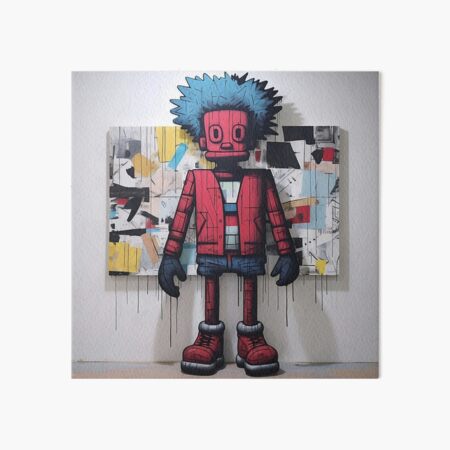 Funky Iconic Japanese sad Figurine Art Board Print for Sale by NilsCurly