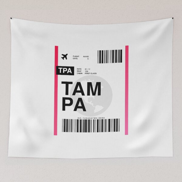 Item preview, Tampa Boarding Pass designed and sold by RabbitK.