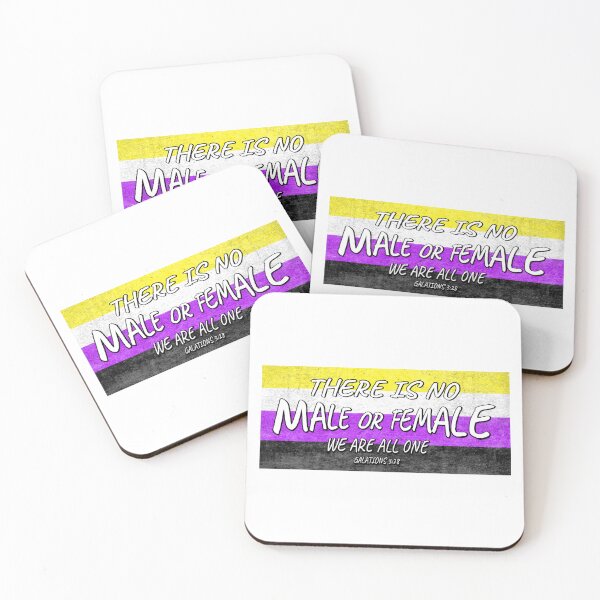 Item preview, Non Binary Christian Quote designed and sold by BackgroundPixel.